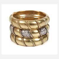 Breiter Damenring mit Diamanten111