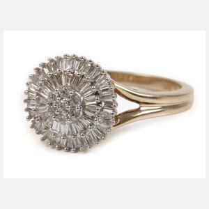 Damenring mit Diamantbesatz