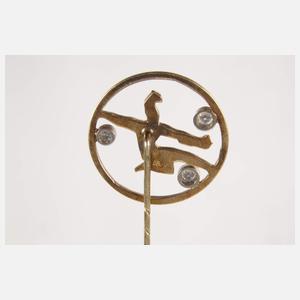 Vorwerk-Ehrennadel mit Brillanten