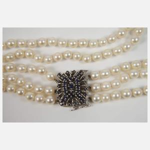 Mehrreihiges Perlencollier
