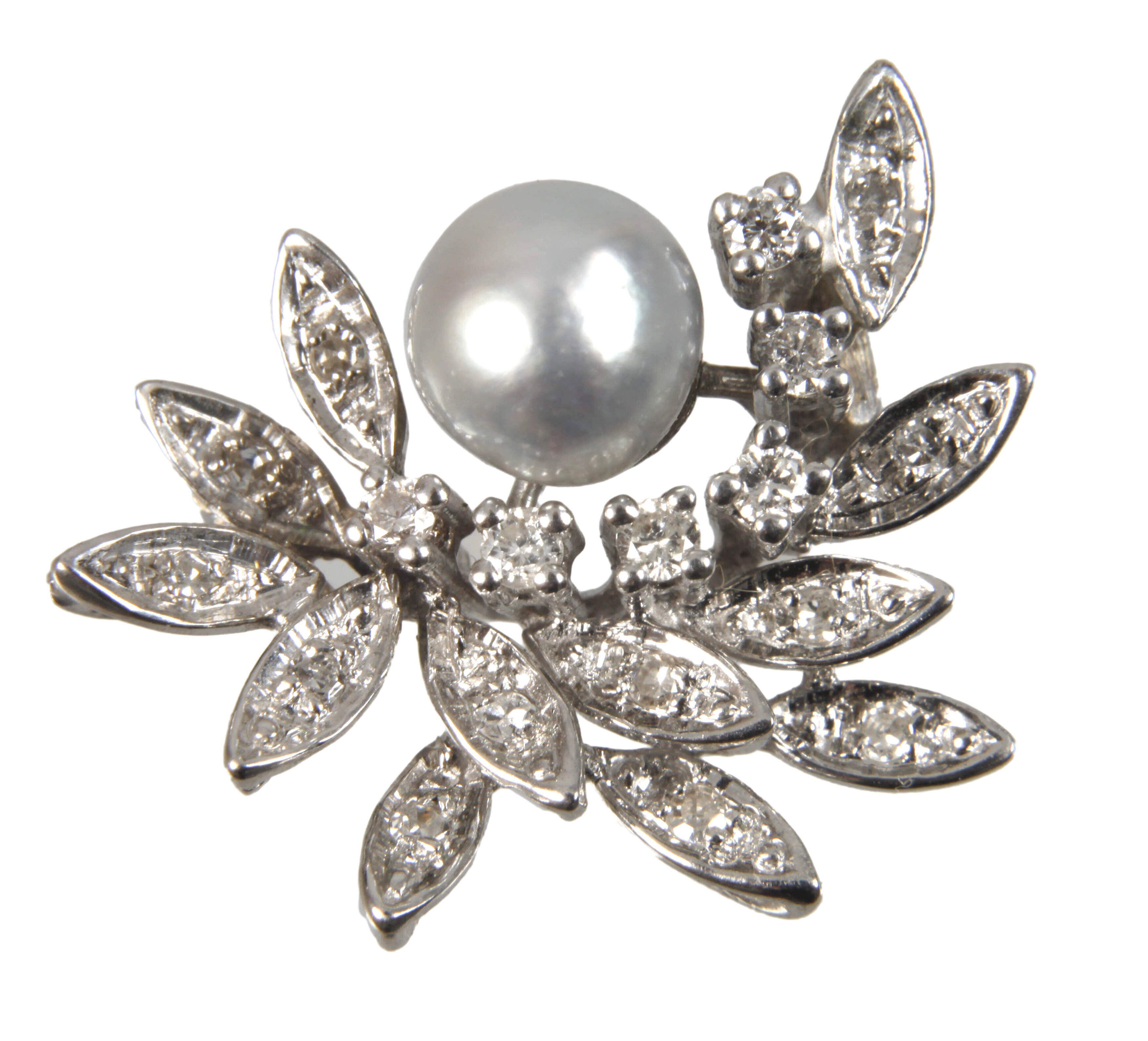 Anhänger mit Brillanten und Perlen