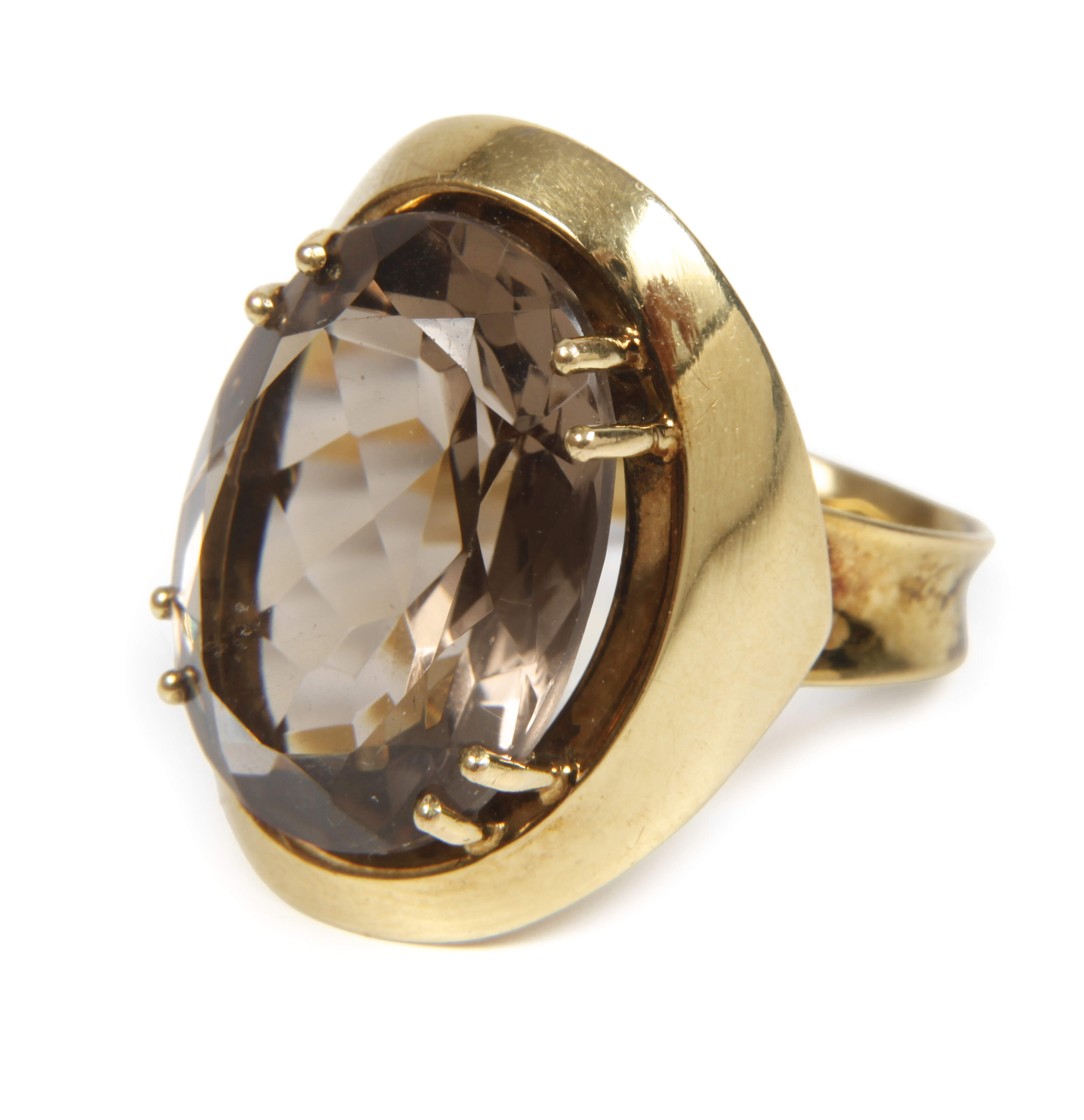 Damenring mit Rauchquarz
