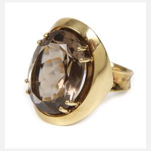 Damenring mit Rauchquarz