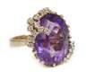 Damenring mit Amethyst und Brillanten