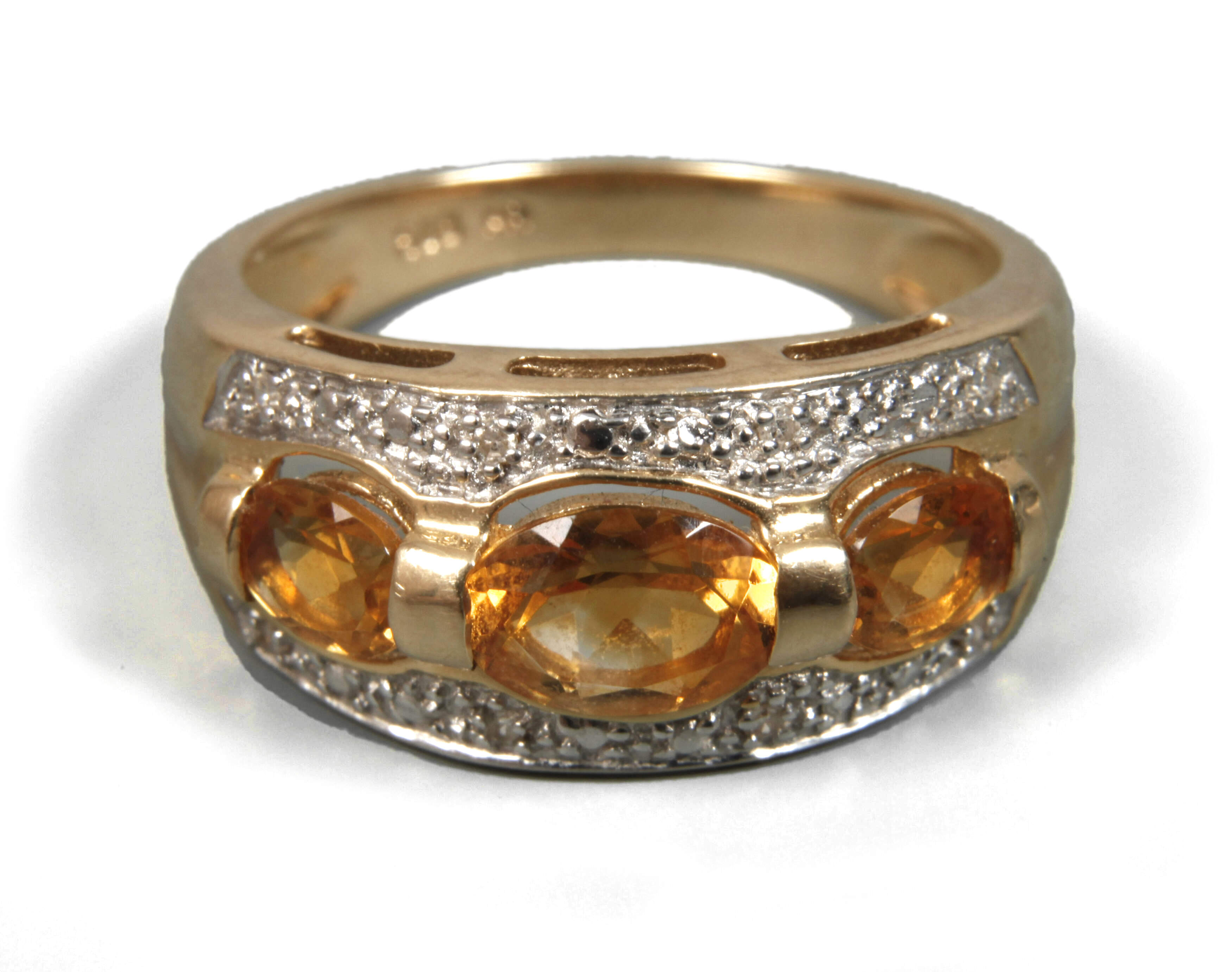 Damenring mit Citrinen