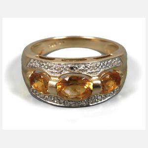 Damenring mit Citrinen