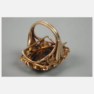 Damenring mit Rauchquarz