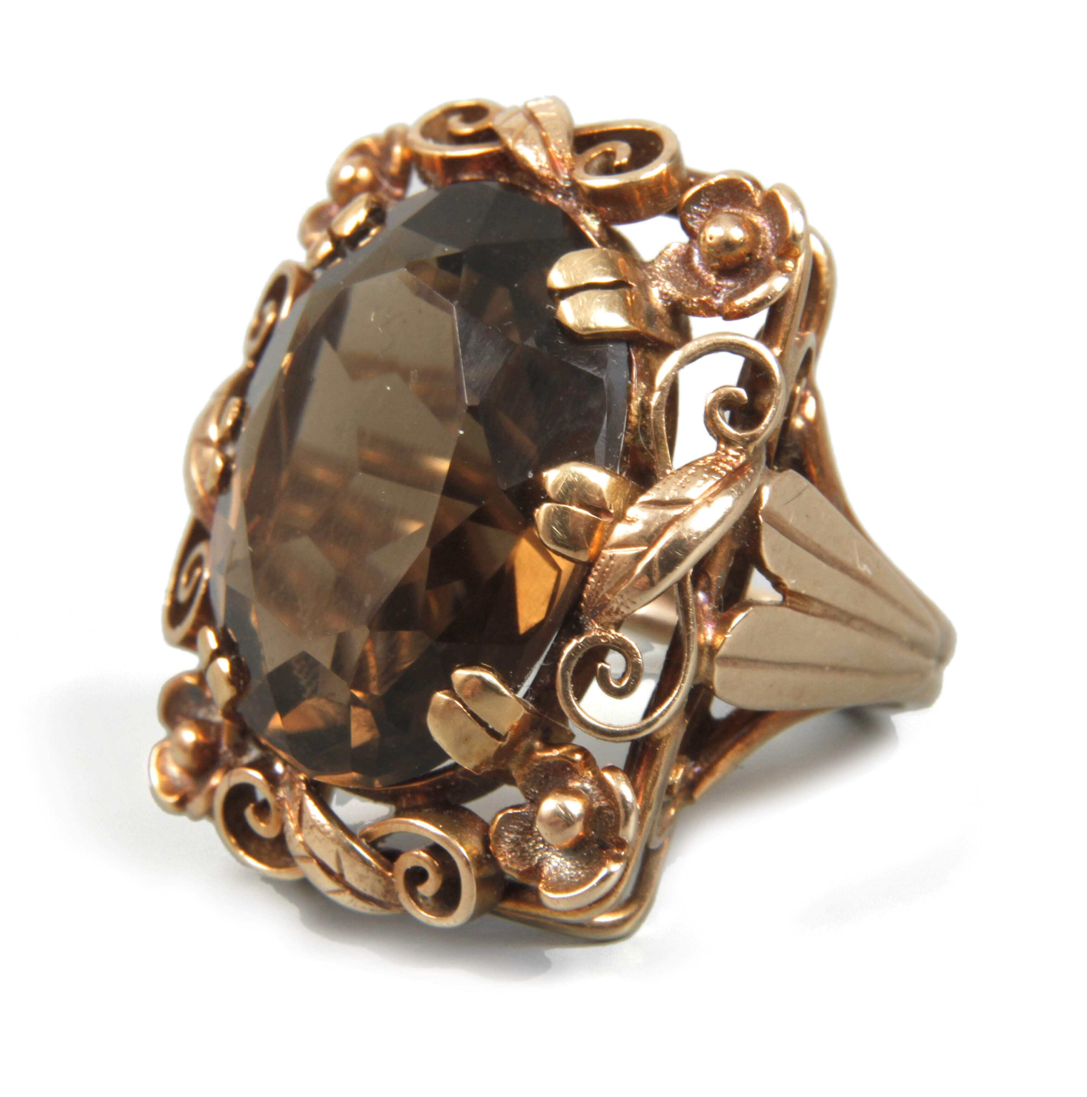 Damenring mit Rauchquarz