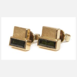 Paar Ohrstecker mit Turmalinen