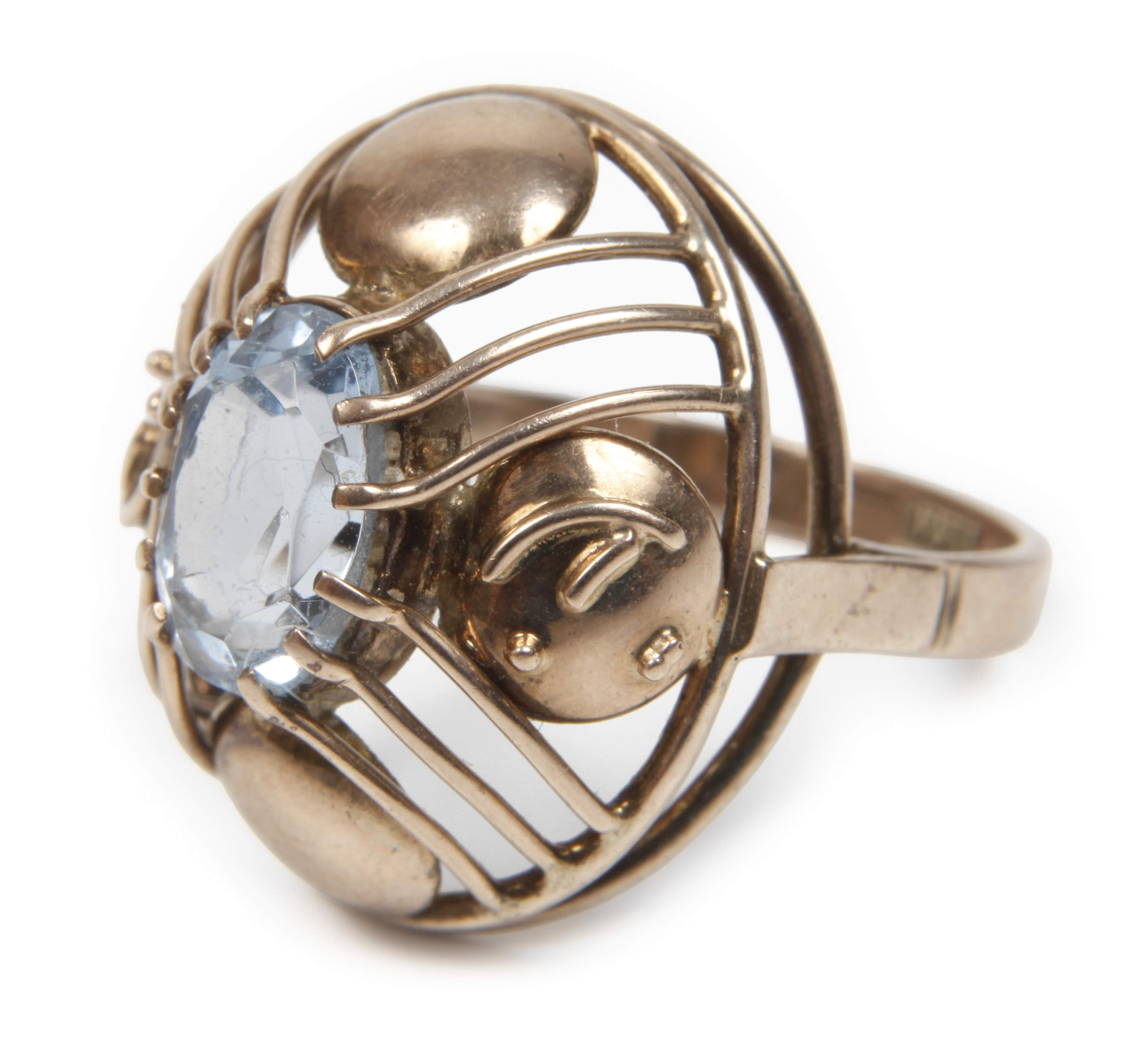 Damenring mit Steinbesatz