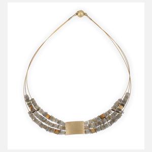 Modernes Collier mit Labradoriten