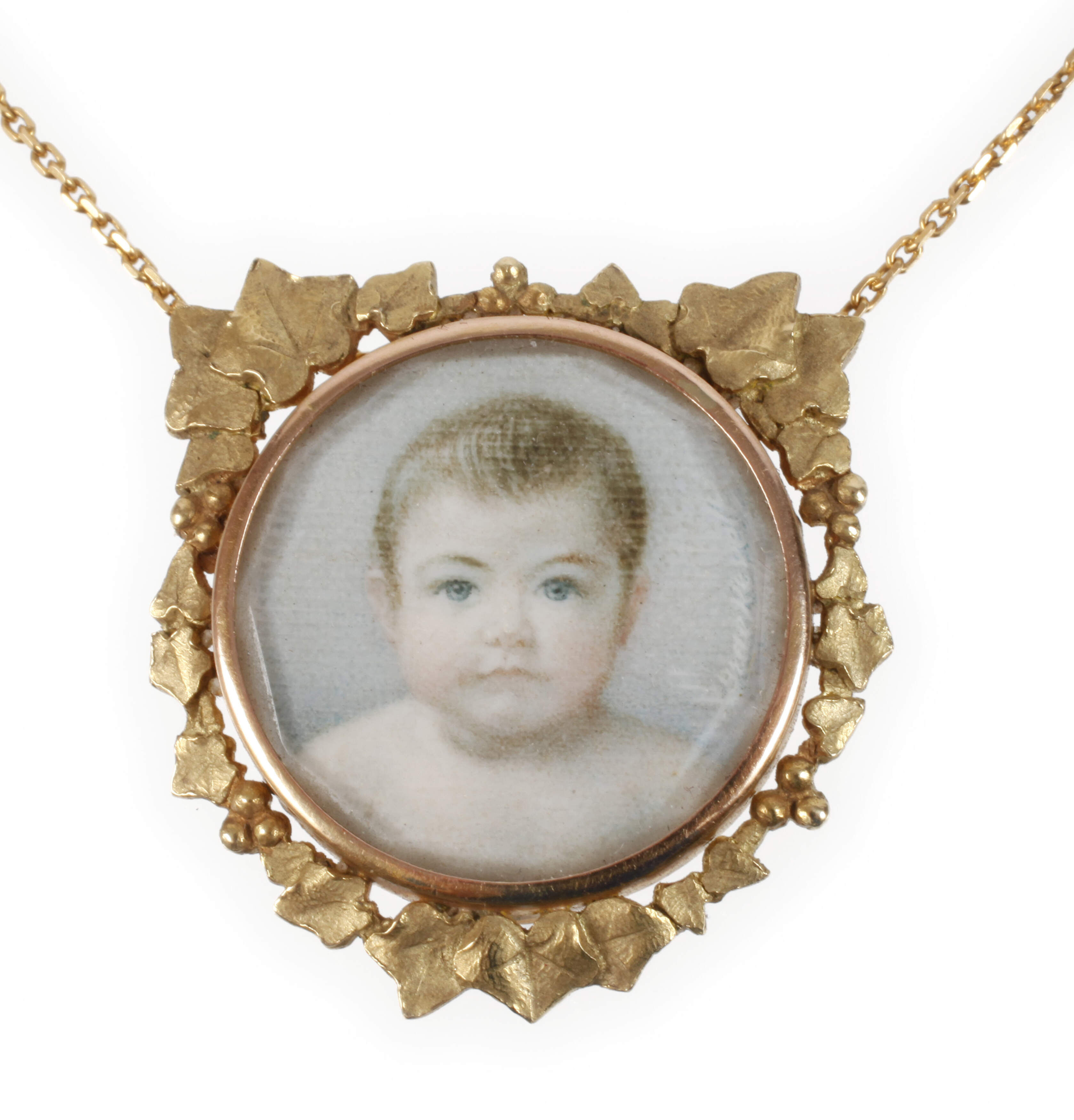 Anhänger mit Kinderbildnis
