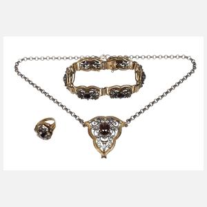 Schmuckset mit Granaten