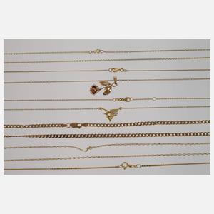 Konvolut Goldschmuck