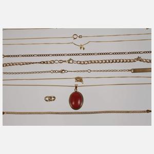 Konvolut Goldschmuck