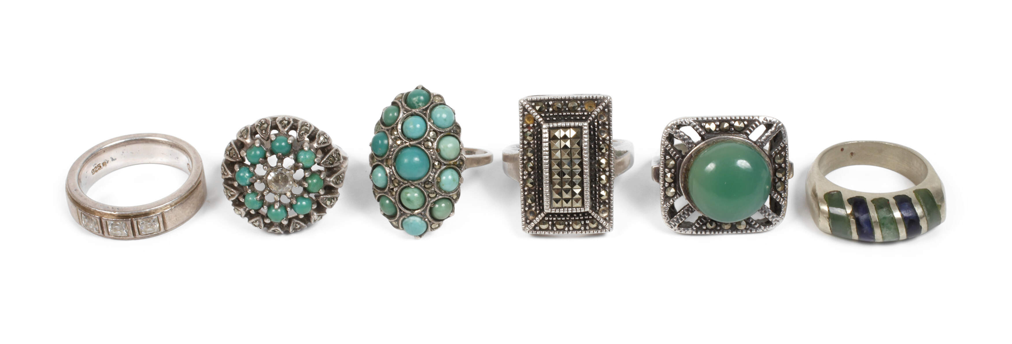 Konvolut Silberringe