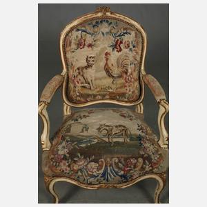 Sechs Fauteuils à la Reine Louis-XV.