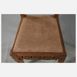 Satz von vier klassizistischen Stühlen