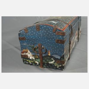 Außergewöhnliche Runddeckeltruhe