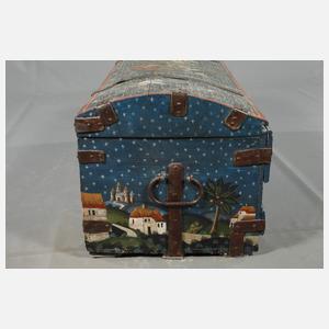 Außergewöhnliche Runddeckeltruhe