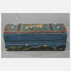 Außergewöhnliche Runddeckeltruhe