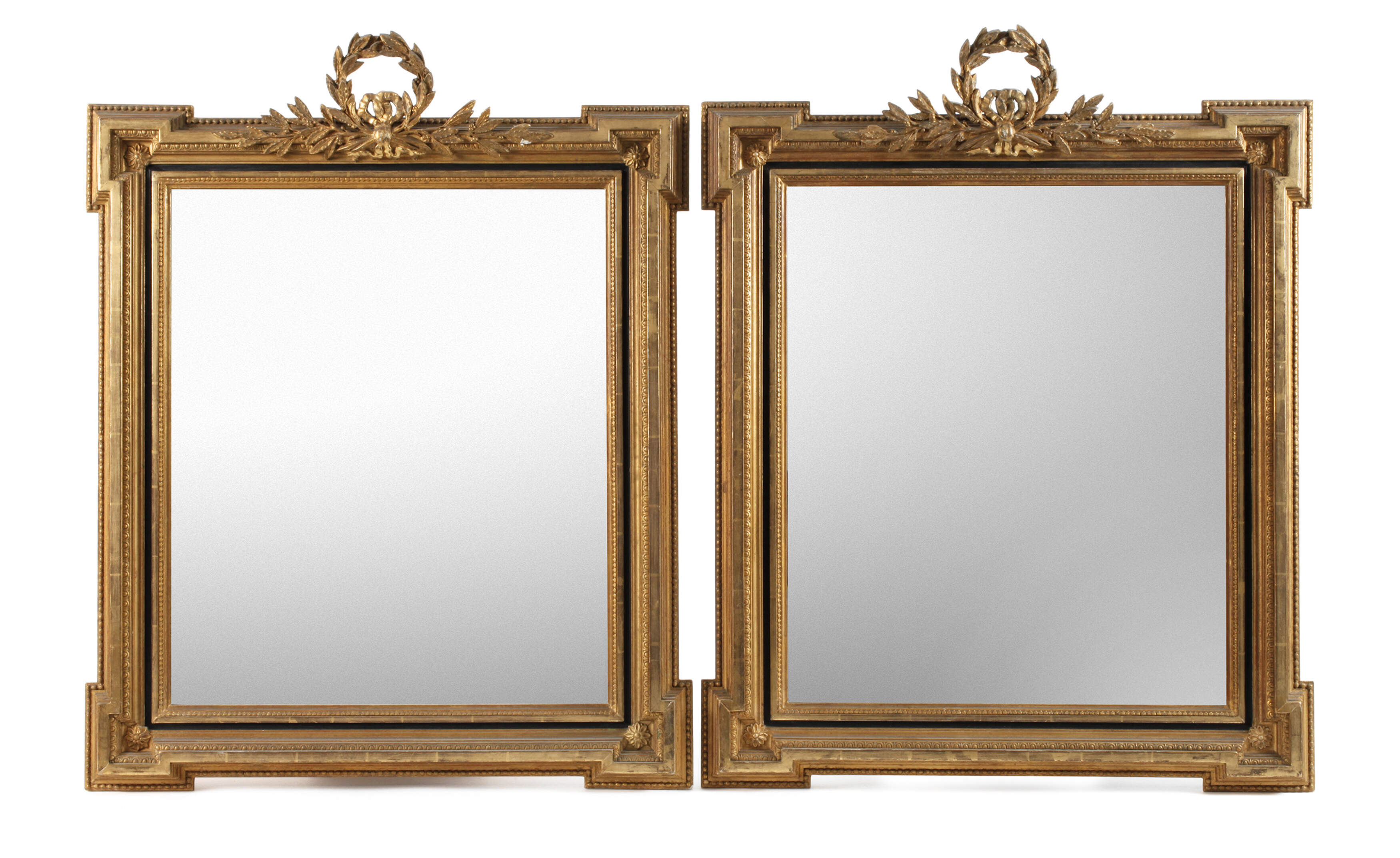 Paar klassizistische Wandspiegel