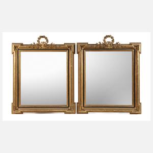 Paar klassizistische Wandspiegel