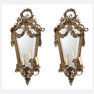 Paar neoklassizistische Wandspiegel