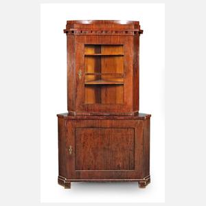 Eckvitrine Biedermeier