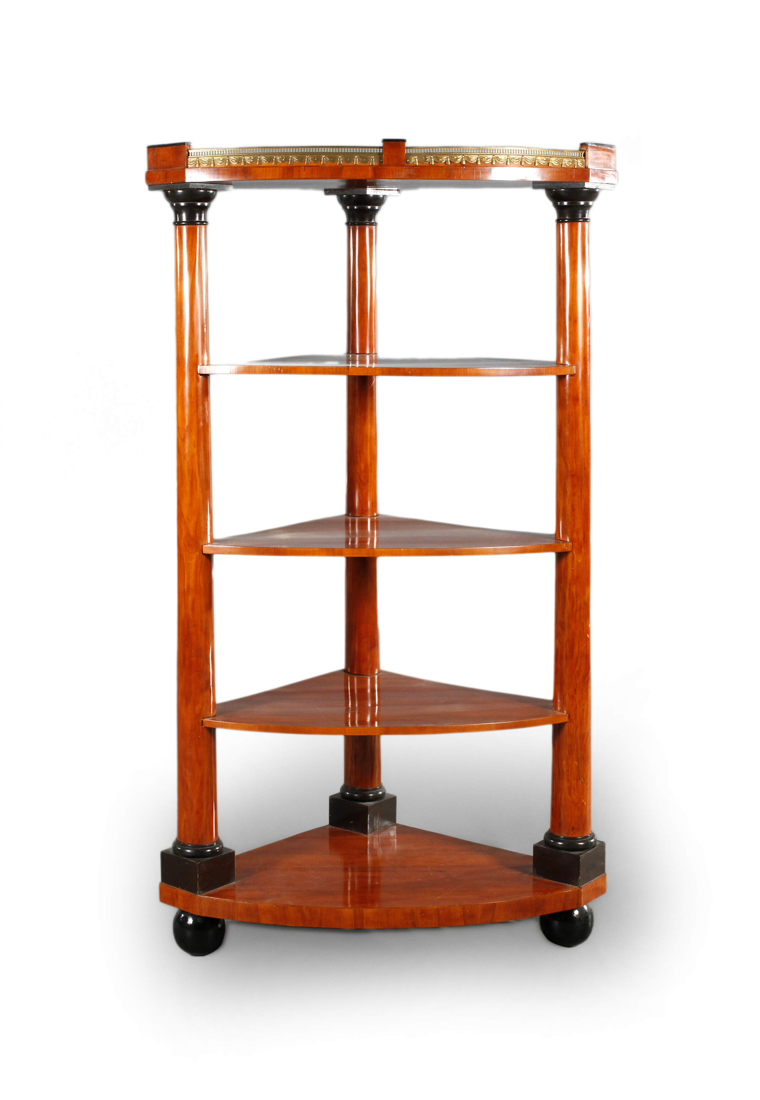 Eck-Etagere im Biedermeierstil