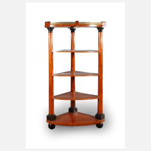 Eck-Etagere im Biedermeierstil