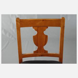 Satz von vier Biedermeierstühlen