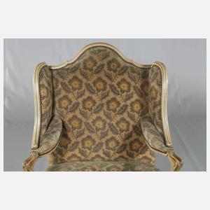 Ohrenbackensessel im Louis XV.-Stil