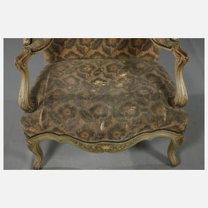 Ohrenbackensessel im Louis XV.-Stil