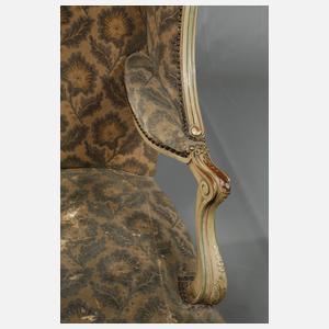 Ohrenbackensessel im Louis XV.-Stil