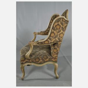 Ohrenbackensessel im Louis XV.-Stil