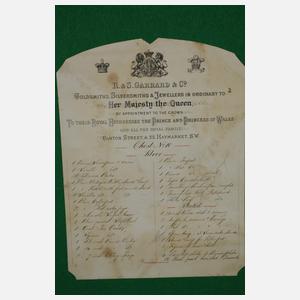 Transportkiste für ein Silberservice