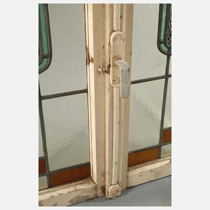 Paar Bleiglasfenster