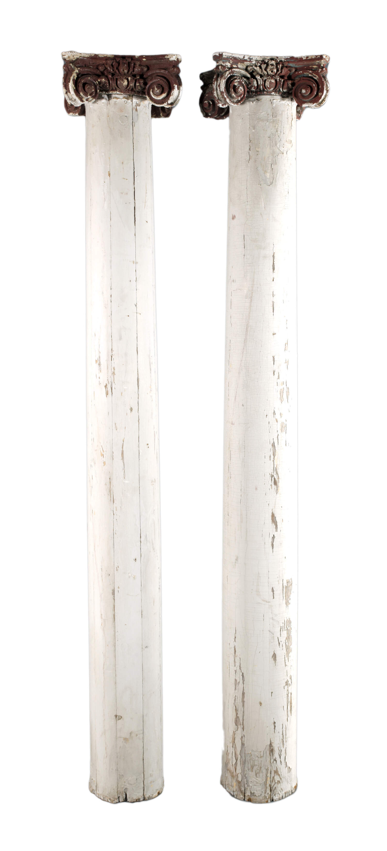 Paar Holzsäulen
