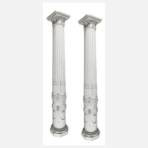 Paar Dekorative Säulen