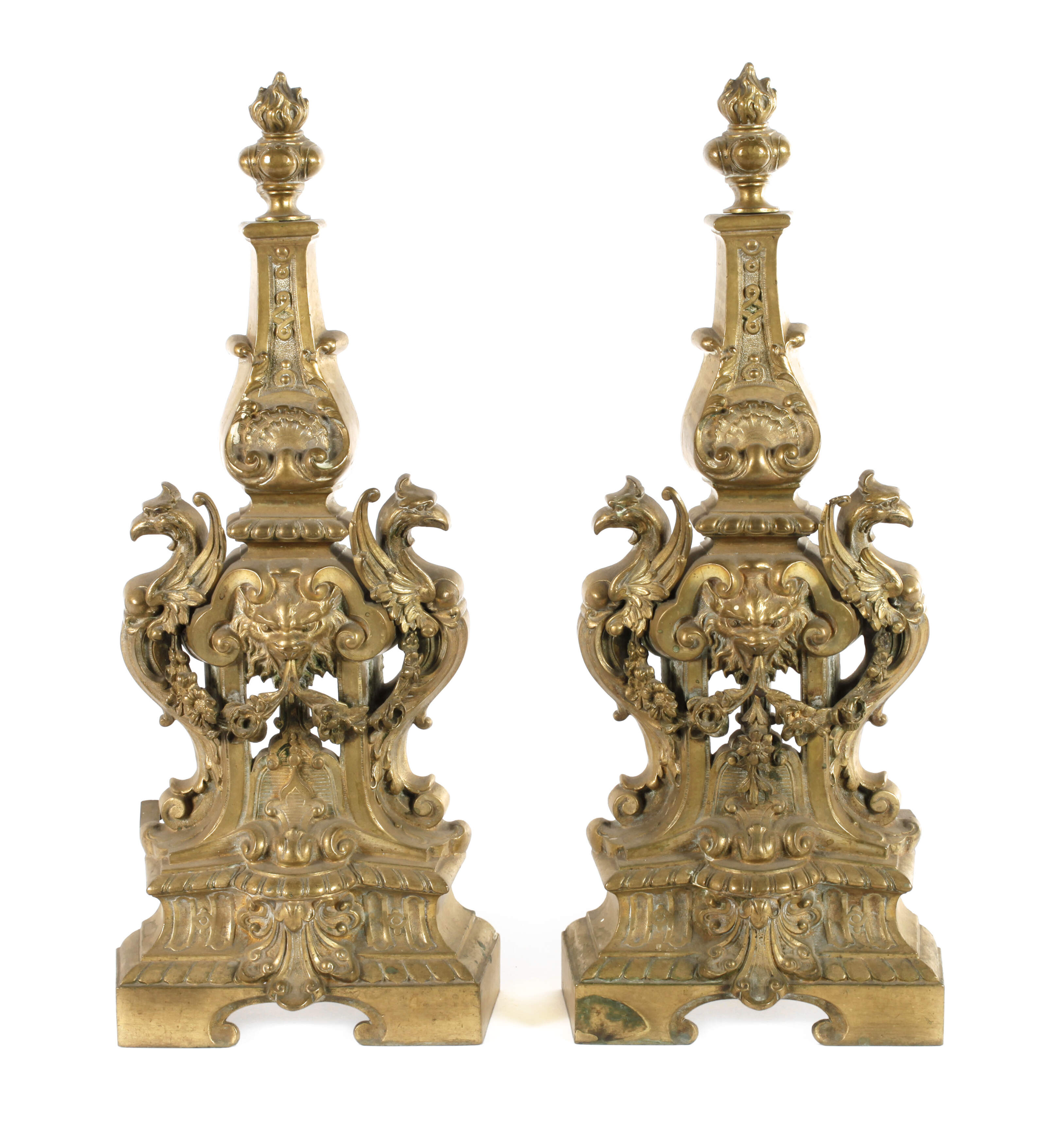 Paar Kaminvorsätze Historismus