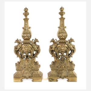 Paar Kaminvorsätze Historismus