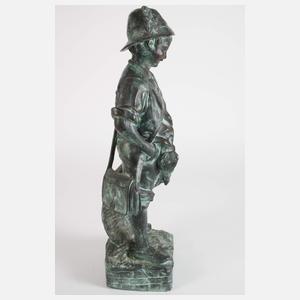 Gartenbronze Jägerbursche