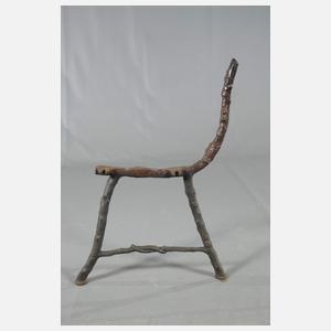 Paar historische Bankwangen