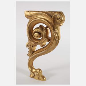 Paar Füße einer Wandkonsole