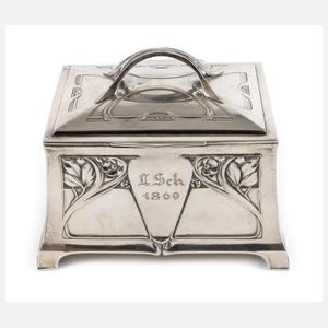 Kleine Silberschatulle Jugendstil