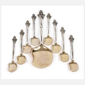 Silber Eisbesteck Jugendstil