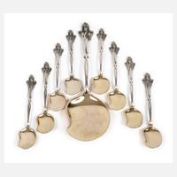 Silber Eisbesteck Jugendstil111