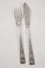 Silber Fischbesteck Floraldekor