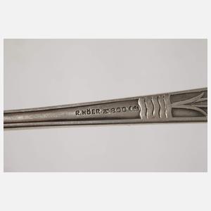 Silber Fischbesteck Floraldekor